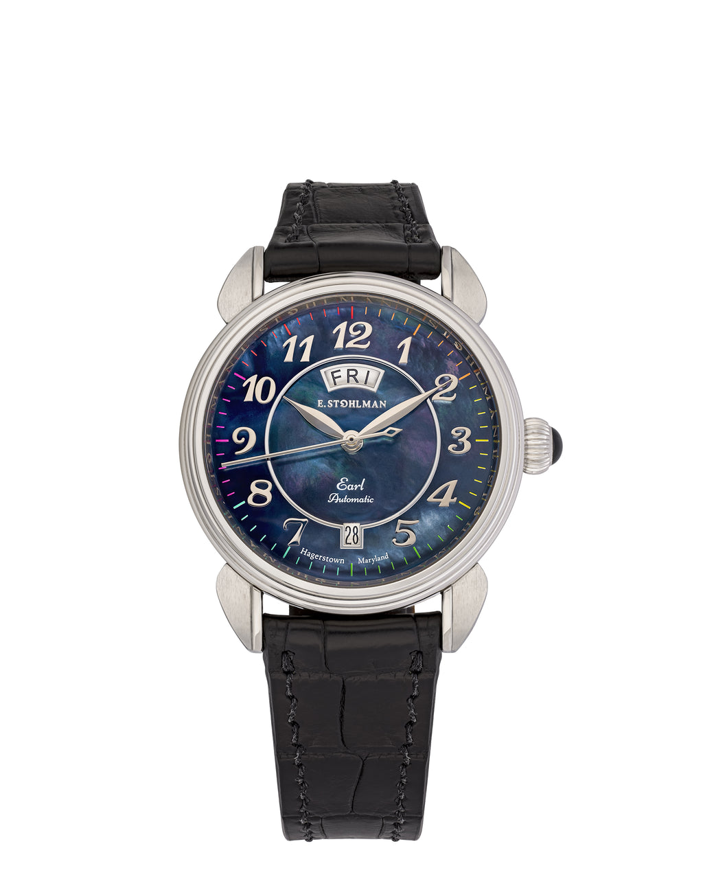 E. Stohlman Watch Co. The Earl, Black Mother of Pearl