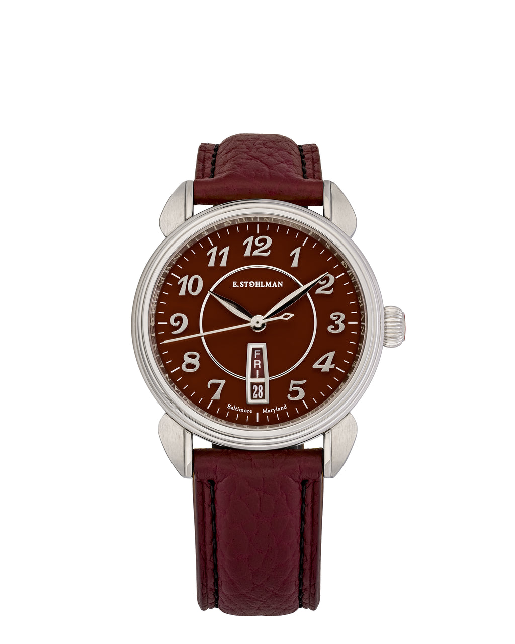 E. Stohlman Watch Co. The Earl, Limited Edition - Red Onyx Dial