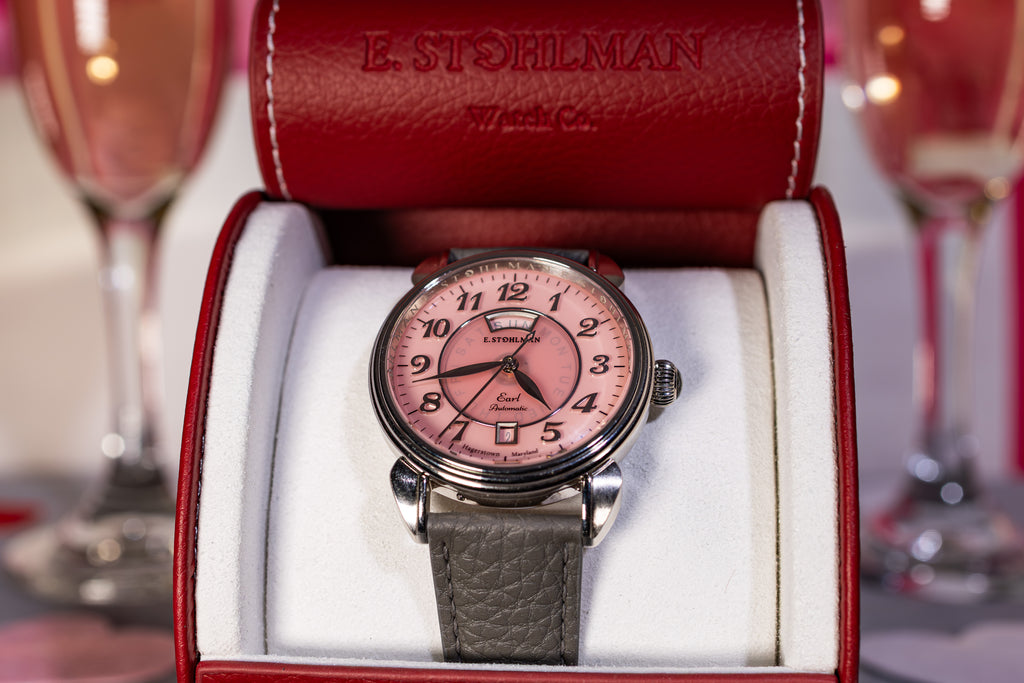 The Earl - Limited Edition - Pink Agate Dial
