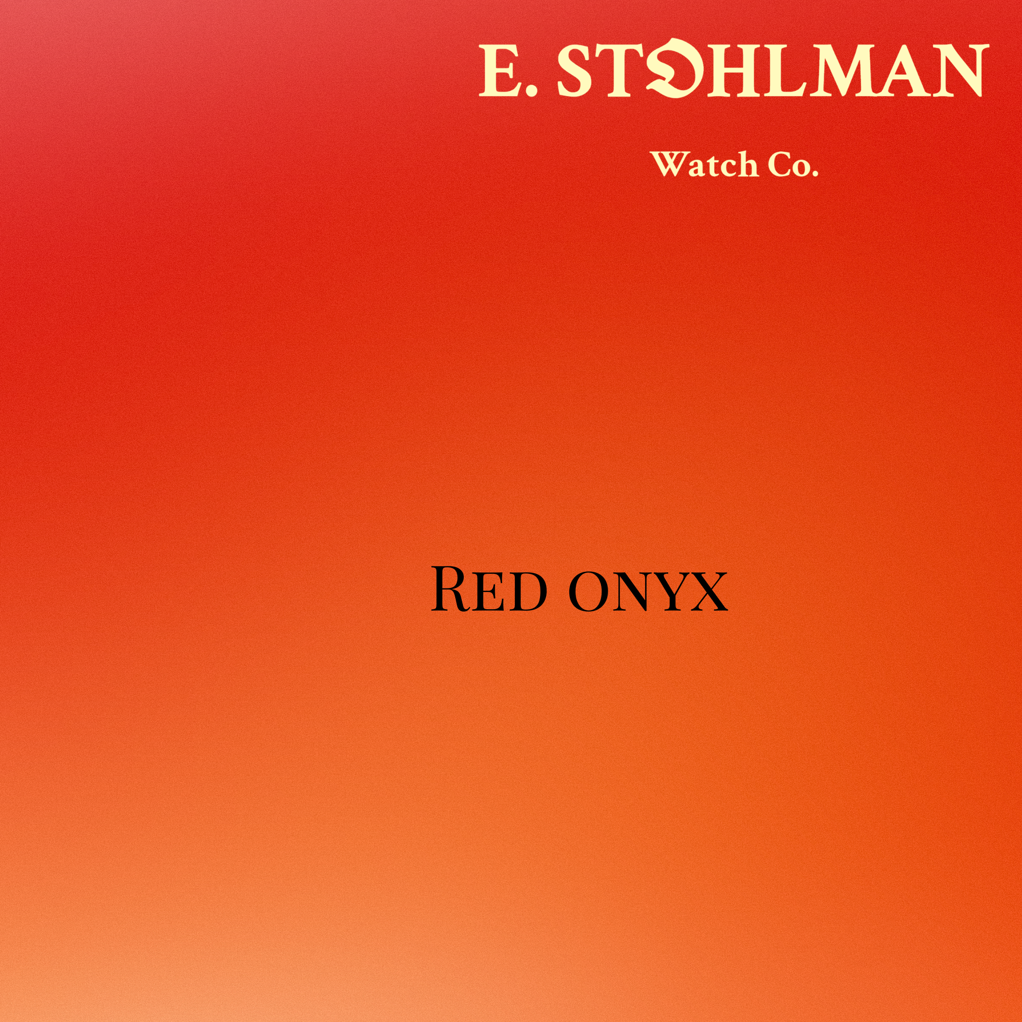 The Earl, Limited Edition - Red Onyx Dial - PREORDER