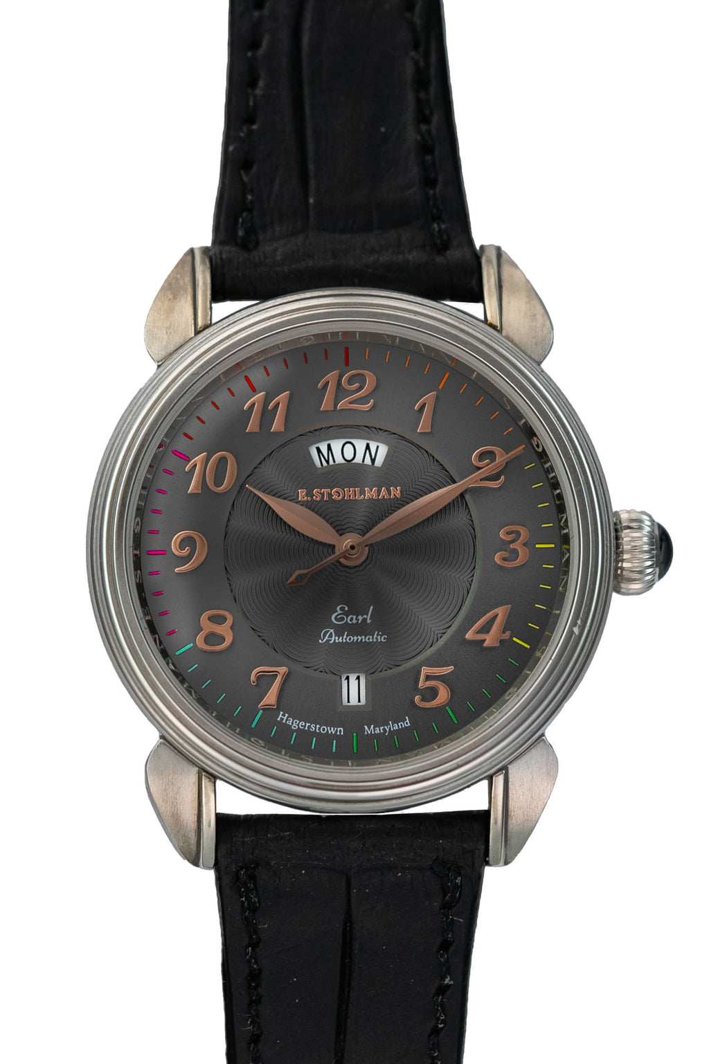 E. Stohlman Watch Co. The Earl, Gray Rose