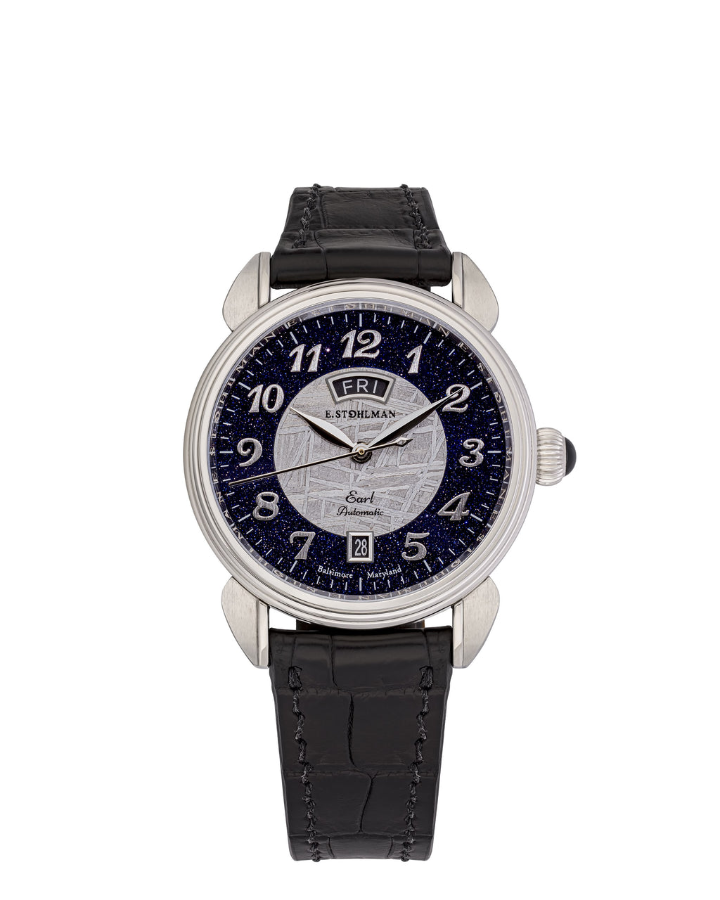 E. Stohlman Watch Co. The Earl, Limited Edition - Aventurine and Meteorite Dial
