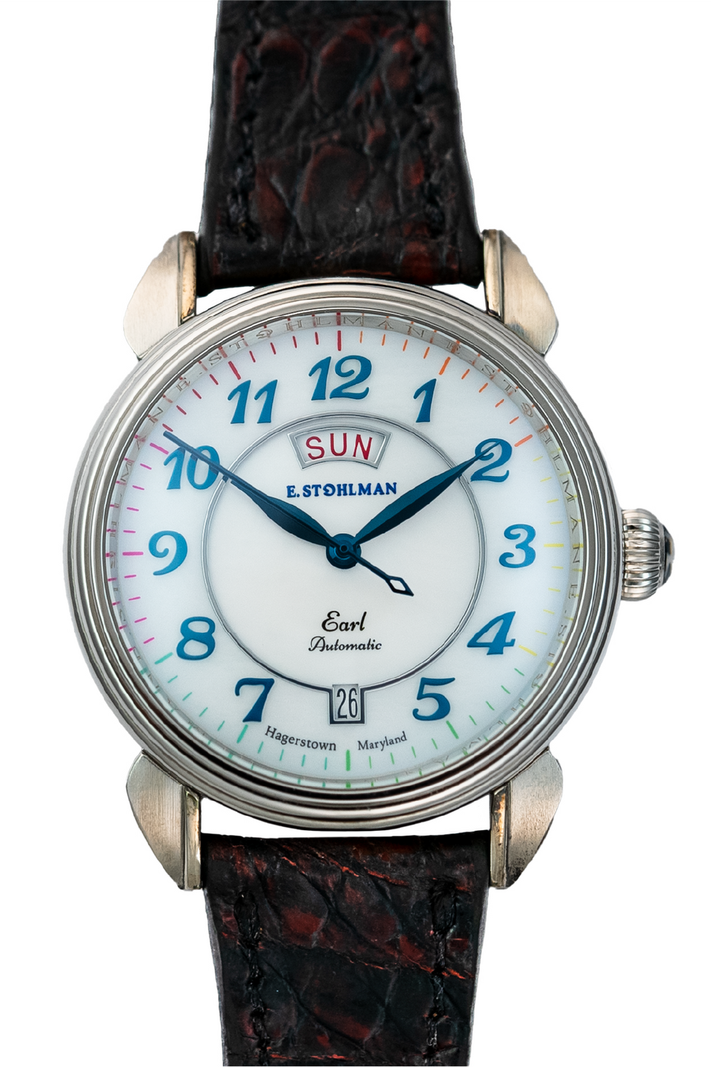 E. Stohlman Watch Co. The Earl, White Mother of Pearl